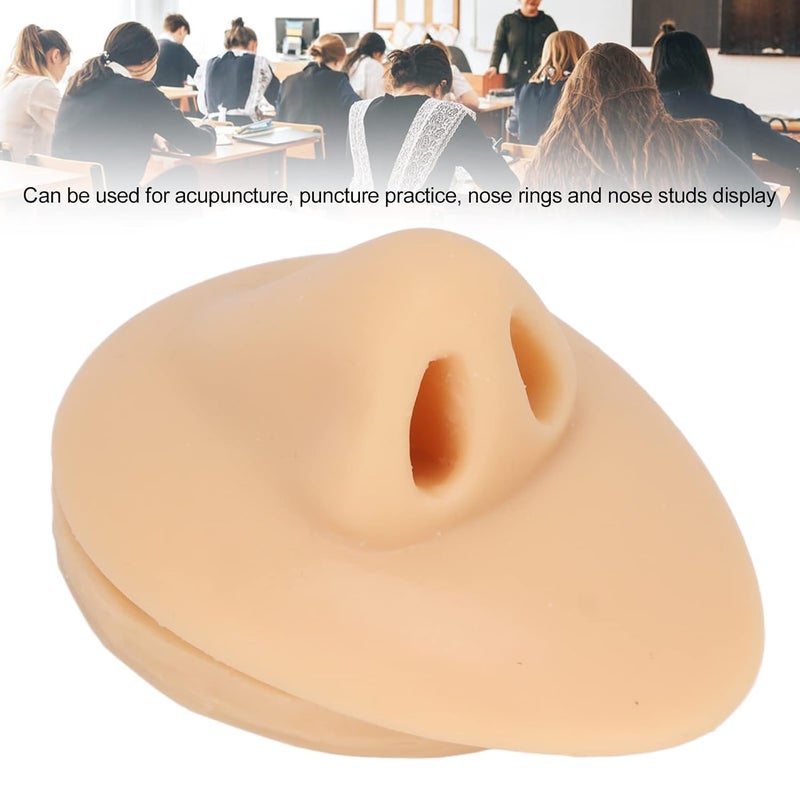 woobles Silicone Nose Model, Simulation Nose Model, Soft Silicone Flexible Human Nose Acupuncture Teaching Display Tool - Image 4